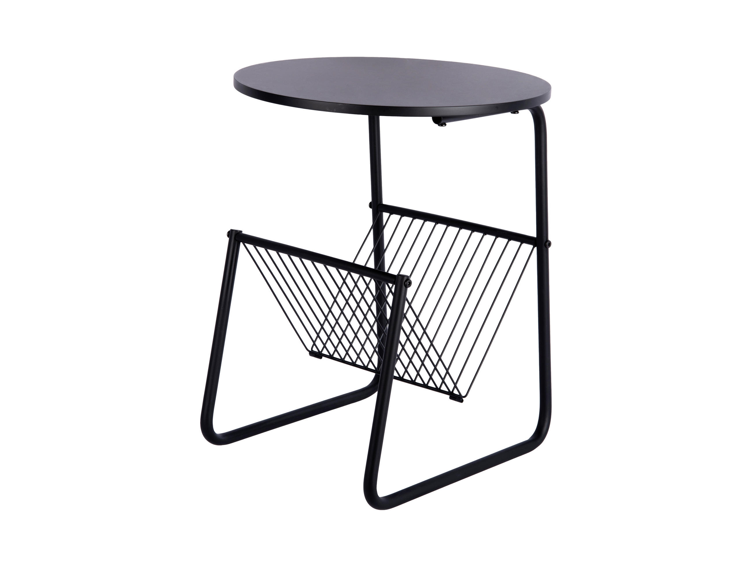 BEISTELLTISCH Riqueza - Schwarz - 40/40/49 cm - Schwarz, Metall (40/40/49cm) - Leitmotiv