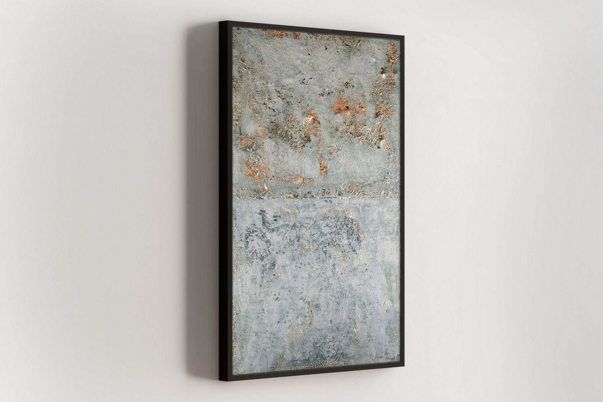 OLEJOMAĽBA 80/120 cm, Zvieratá - sivá, drevo/textil (80/120cm) - KUNSTLOFT