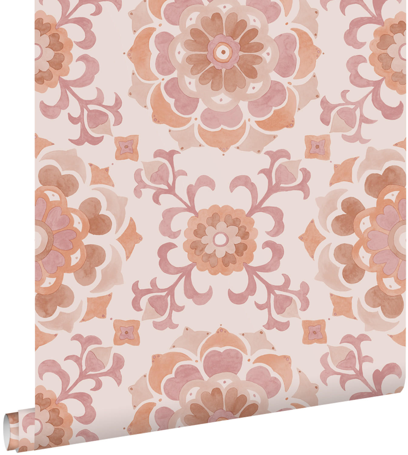 TAPETE Fliesenmuster 50 x 900 cm - Terracotta, Papier (50/900cm) - ESTAhome
