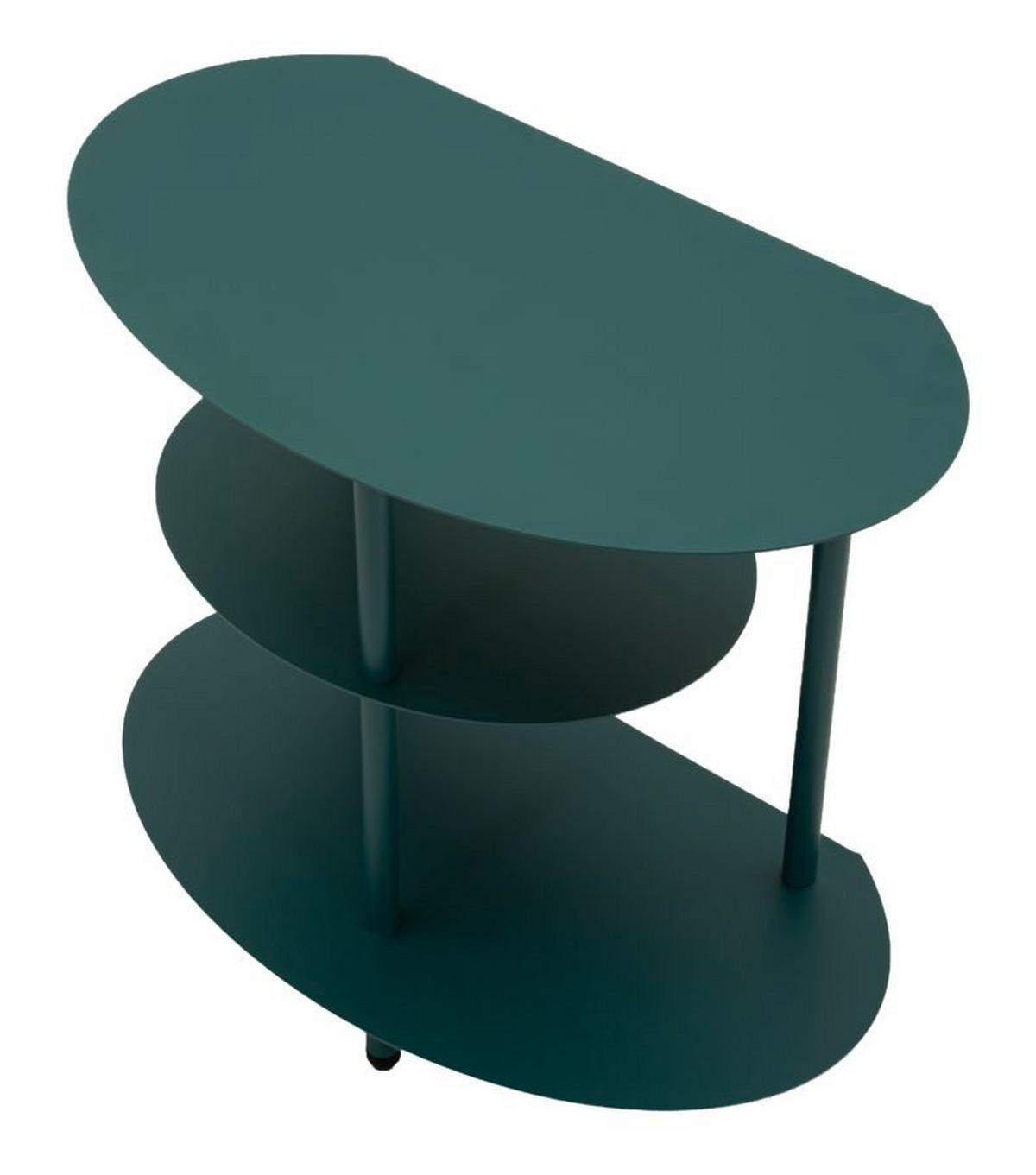 NACHTTISCH Metall Saturn 27,5/49,5/49,5 cm - Blau, Metall (49.5/49.5/27.5cm) - Mauro Ferretti