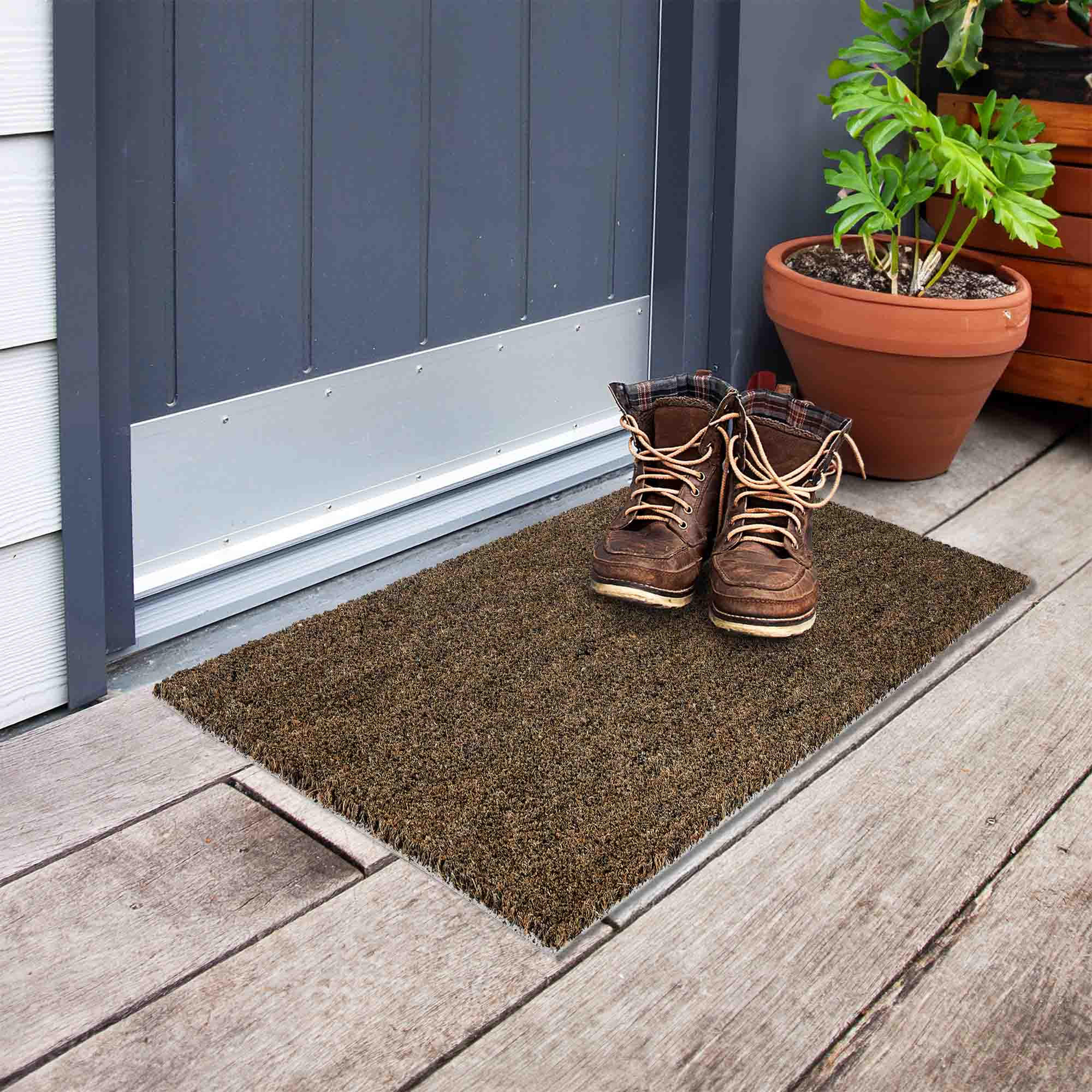 FUSSMATTE COCO SHAPE COLOR - Grau, Textil (45/75cm) - Astra