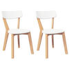 STUHL-SET 2 Stk Wehrhain 47.5/79.5/53 cm - Braun, Holz (47.5/79.5/53cm) - ZMH