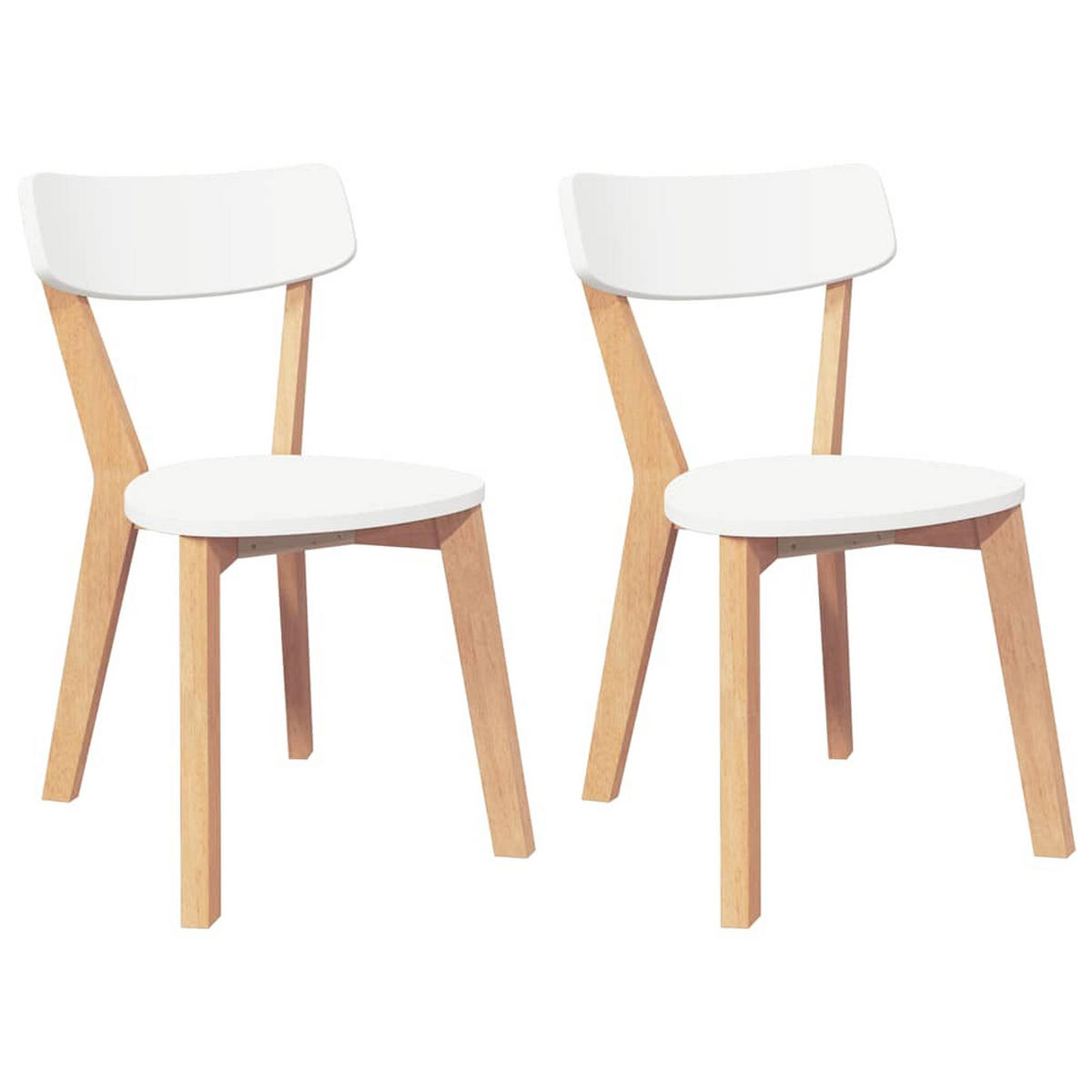 STUHL-SET 2 Stk Wehrhain 47.5/79.5/53 cm - Braun, Holz (47.5/79.5/53cm) - ZMH