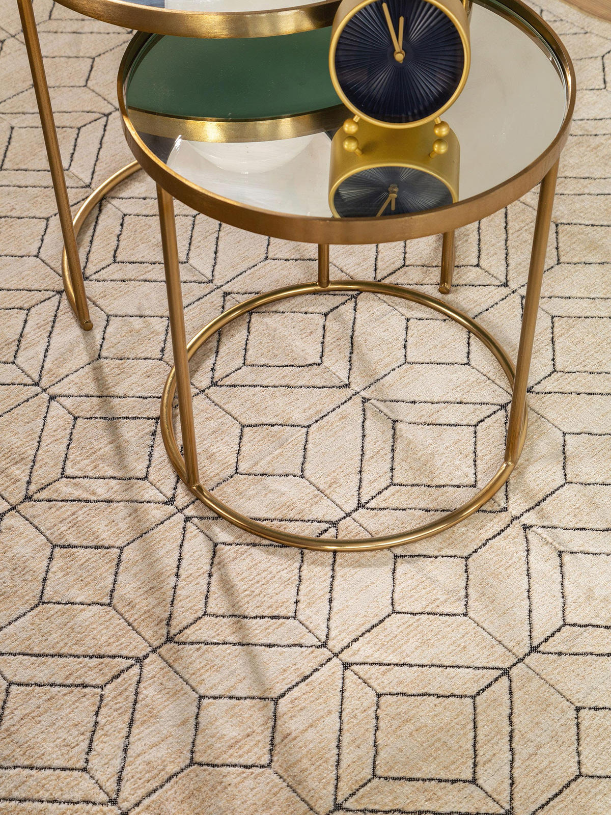 TEPPICH Daisy Cream 140x200 cm - Creme, Textil (140/200cm) - benuta