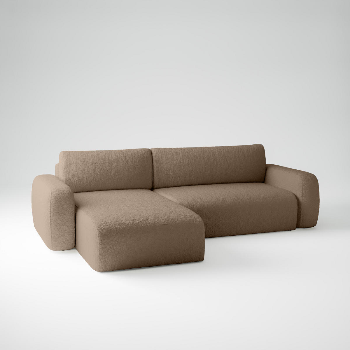 ECKSOFA Eckcouch Varde Universelle Brown - Braun, Textil (294/185cm) - Fedve