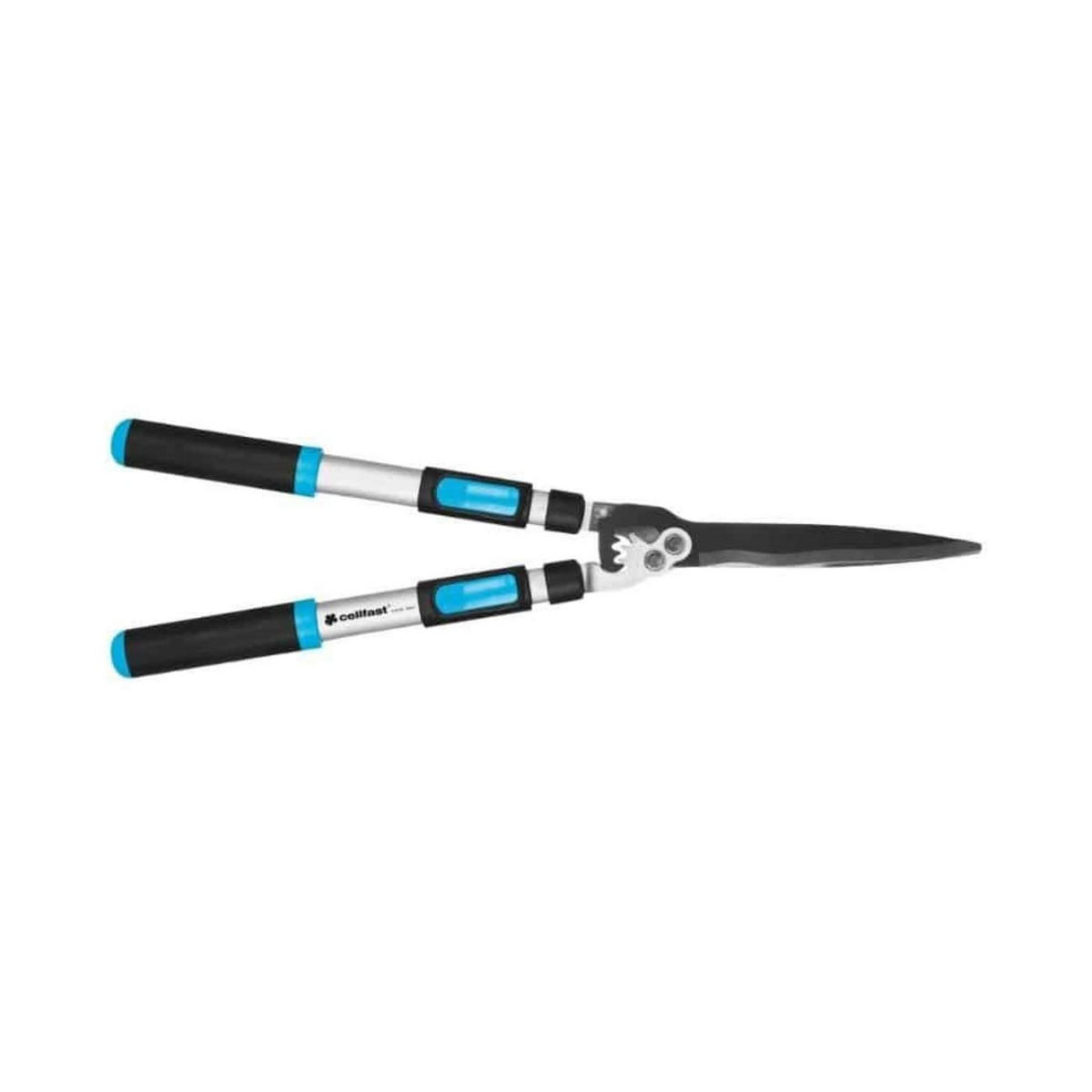 HECKENSCHERE Teleskop, Aluminium, Antihaft-Klinge - Schwarz, Metall (1/1/1cm) - BONI-SHOP