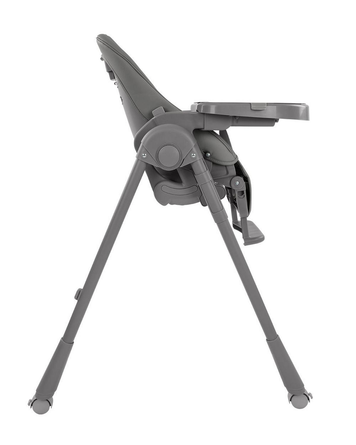 HOCHSTUHL Pastello 2 grau klappbar höhenverstellbar Ablagefach Räder - Grau, Metall (55/99/76cm) - Kikka boo