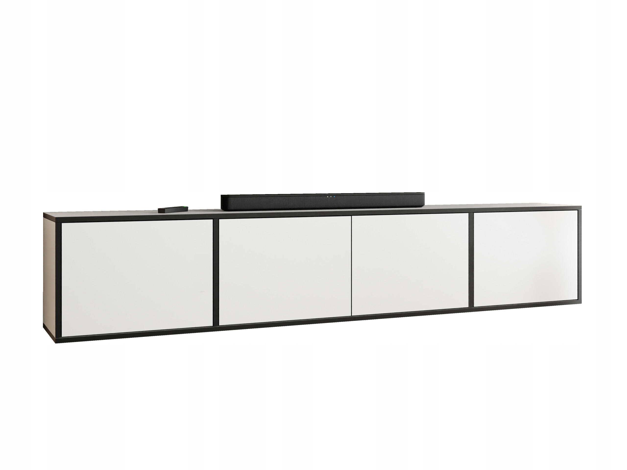 TV-LOWBOARD EDI 4 Weiß – 4-türig - Weiß, Holzwerkstoff (206.4/42/38.9cm)
