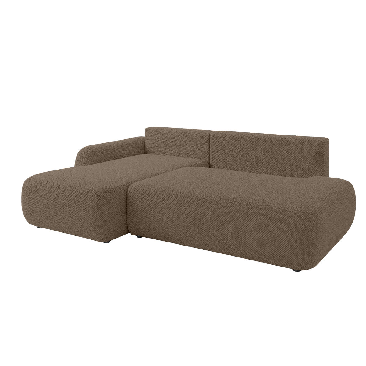 ECKSOFA Munduk I mit Schlaffunktion, Braun - Braun, Textil (302/184cm) - Fedve