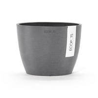 BLUMENTOPF Stockholm Mini 16,2/12 cm Grau - Grau, Kunststoff (16.2/12cm) - Ecopots