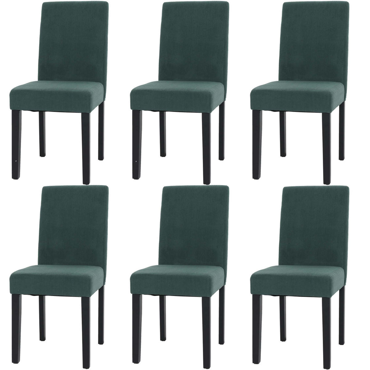 ESSZIMMERSTUHL Grün 6er-Set - Grün, Textil (42/90/50cm) - MCW