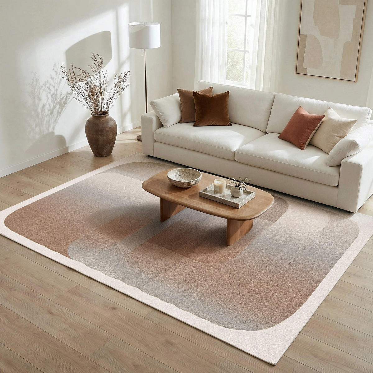 TEPPICH abstraktes Design sehr weich mehrfarbig - Multicolor, Textil (160/230cm) - AFK Living