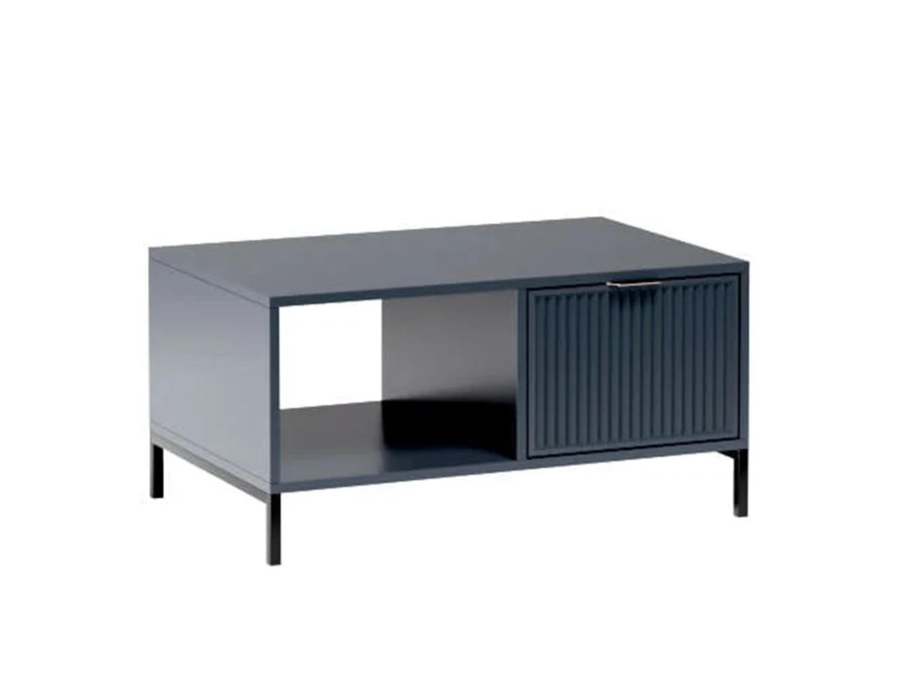Meblini Couchtisch Dunkelblau 90x46x58 cm