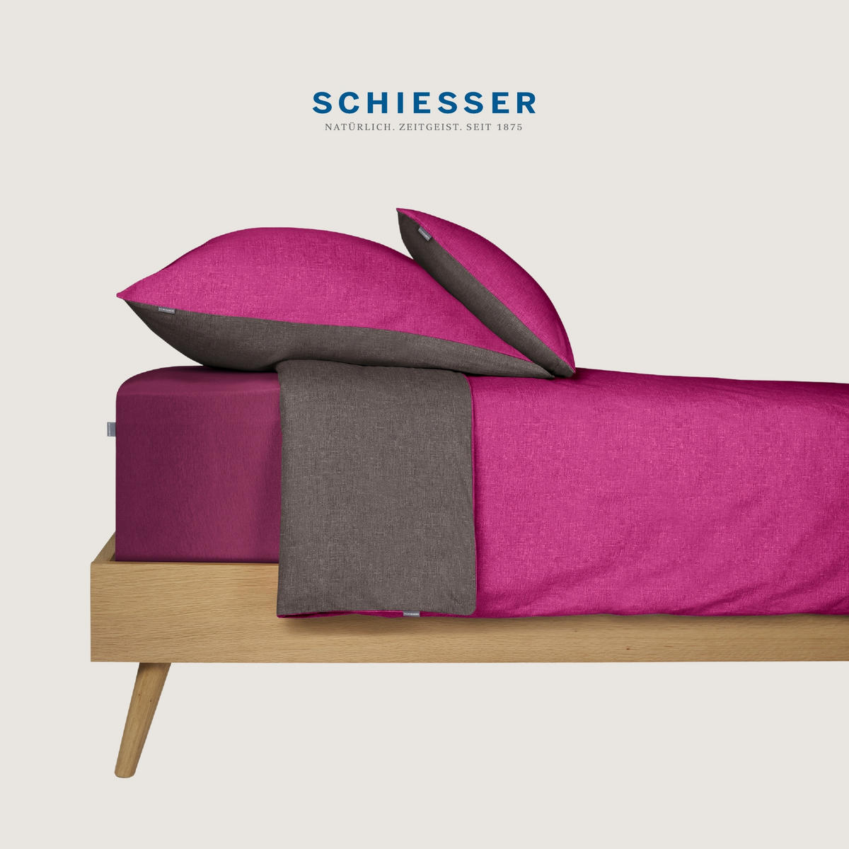 SPANNBETTLAKEN Flexi - 95/5 - 150 x 200 cm - Beere - Beere, Textil (150/200cm) - SCHIESSER