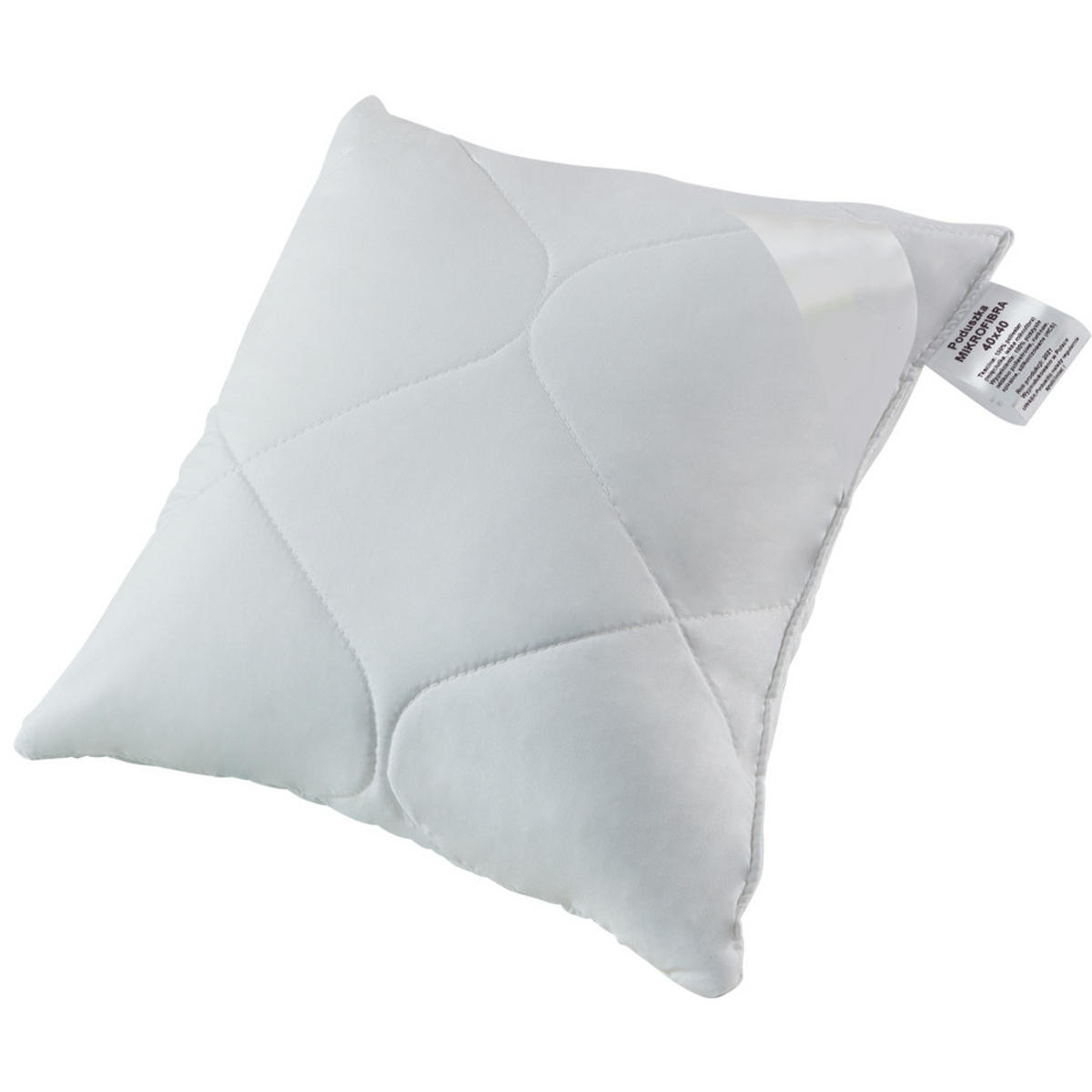 KOPFKISSEN Mikrofibra - Weiß, Textil (40/40cm) - Mr Mattress
