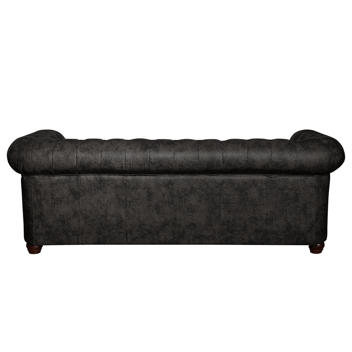 3-SITZER SOFA - Schwarz, Kunststoff (203/72/86cm) - home24