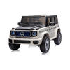 ELEKTROAUTO Mercedes SUV EQG weiß Gurt, Stoßdämpfer, Fernbedienung - Weiß, Kunststoff (121/74/62cm) - Chipolino