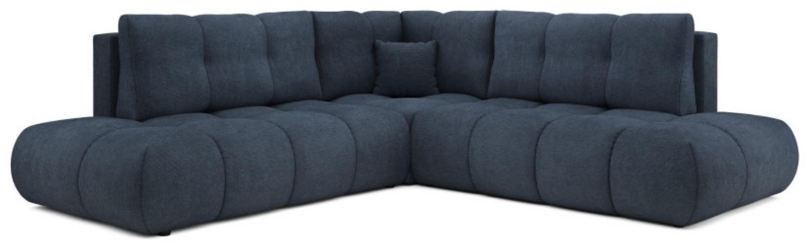 ECKSOFA Granat SOHI Flow 22 Ausziehbar Mit Schlaffunktion - Blau/Dunkelblau, Textil (266.5/266.5cm) - Sepro Meble