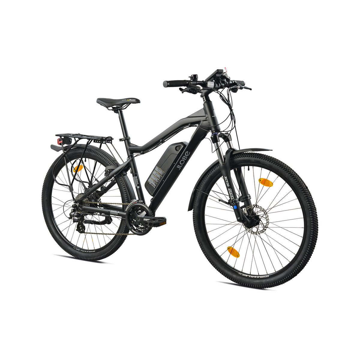 MOUNTAIN E-BIKE 27,5" BRILLANT, SCHWARZ - Schwarz, Metall (125cm) - LLOBE