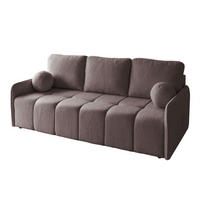 Schlafsofa Morena, zweisitzig, mit Schlaffunktion, Quelle 21 - Braun, Textil (207/90/90cm) - Lookway