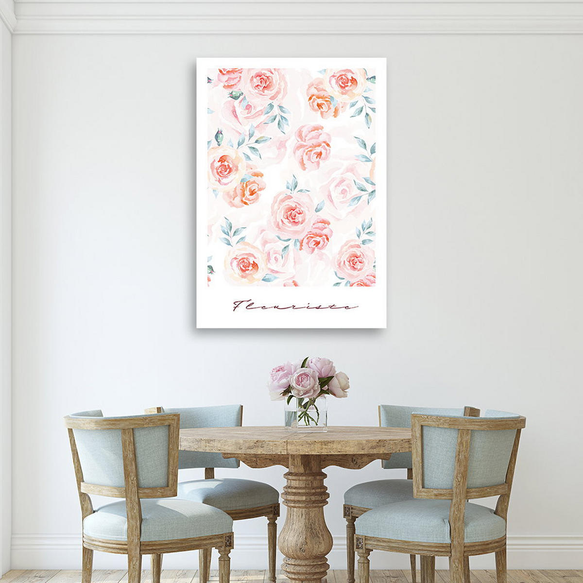 KUNSTDRUCK Rosa 70/100 cm - Pink, Textil (70/100cm) - KUNSTLOFT