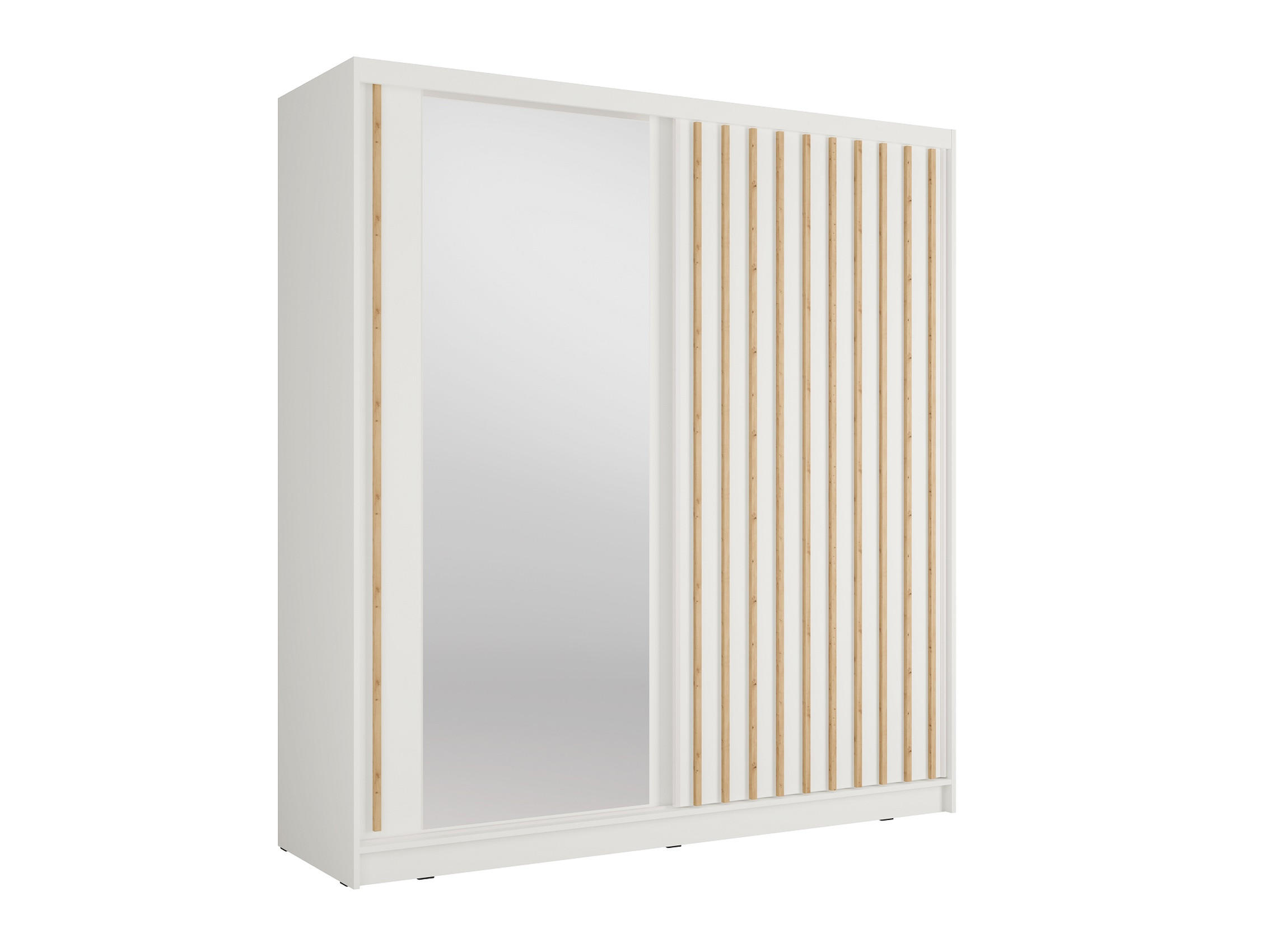 KLEIDERSCHRANK Weiß 205/215/62 - Weiß, Holzwerkstoff (205/215/62cm) - RAUMHIRSCH FURNITURE