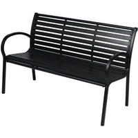 GARTENBANK Kira Schwarz - Schwarz, Metall (124/79/60cm) - ebuy24