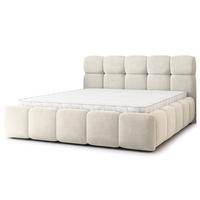 POLSTERBETT FARU SR 180x200 cm mit Bettkästen - Creme - Creme, Holz (180/200cm) - MASSENO