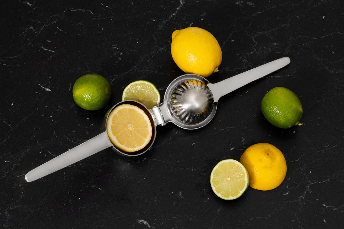 ZITRUSPRESSE Presse - Silberfarben, Metall (8/22/5cm)