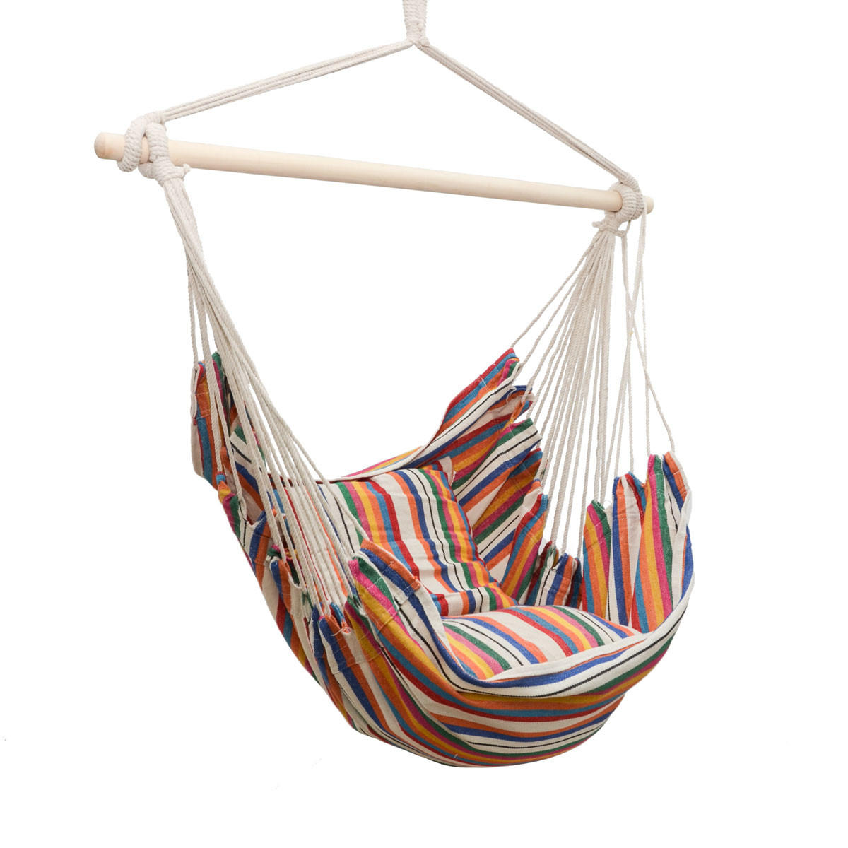 HÄNGESESSEL bis 120kg, 95/130cm, Bunt - Multicolor, Textil (95/140/130cm) - Amanka