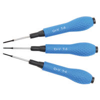 PRÄZISIONS-SCHRAUBENDREHER-SATZ | T-PROFIL (FÜR TORX) T4 / T5 / T6 | - Multicolor, Kunststoff/Metall (1/1cm) - BGS technic