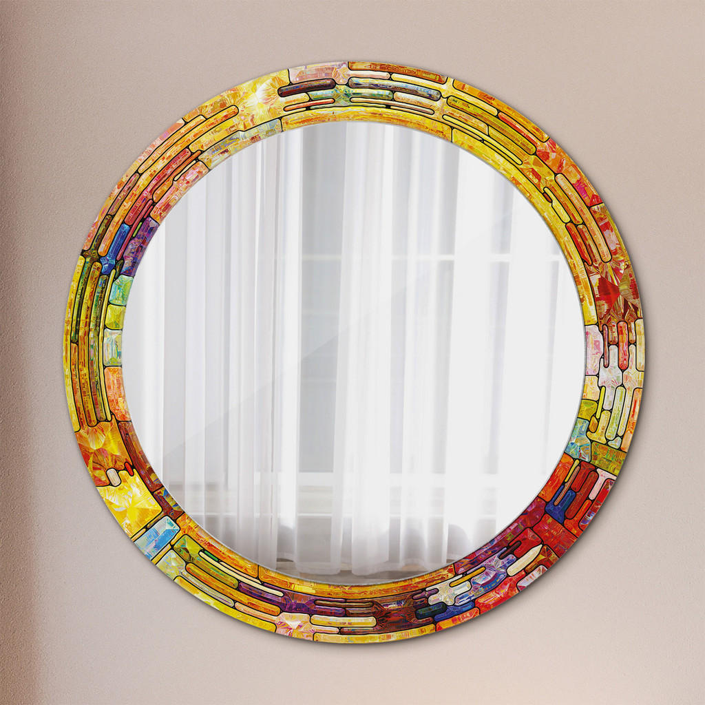 Thumbnail - Tulup Spiegel, Mehrfarbig, Glas, Rund, 70x70x0.4 cm, Spiegel, Wandspiegel