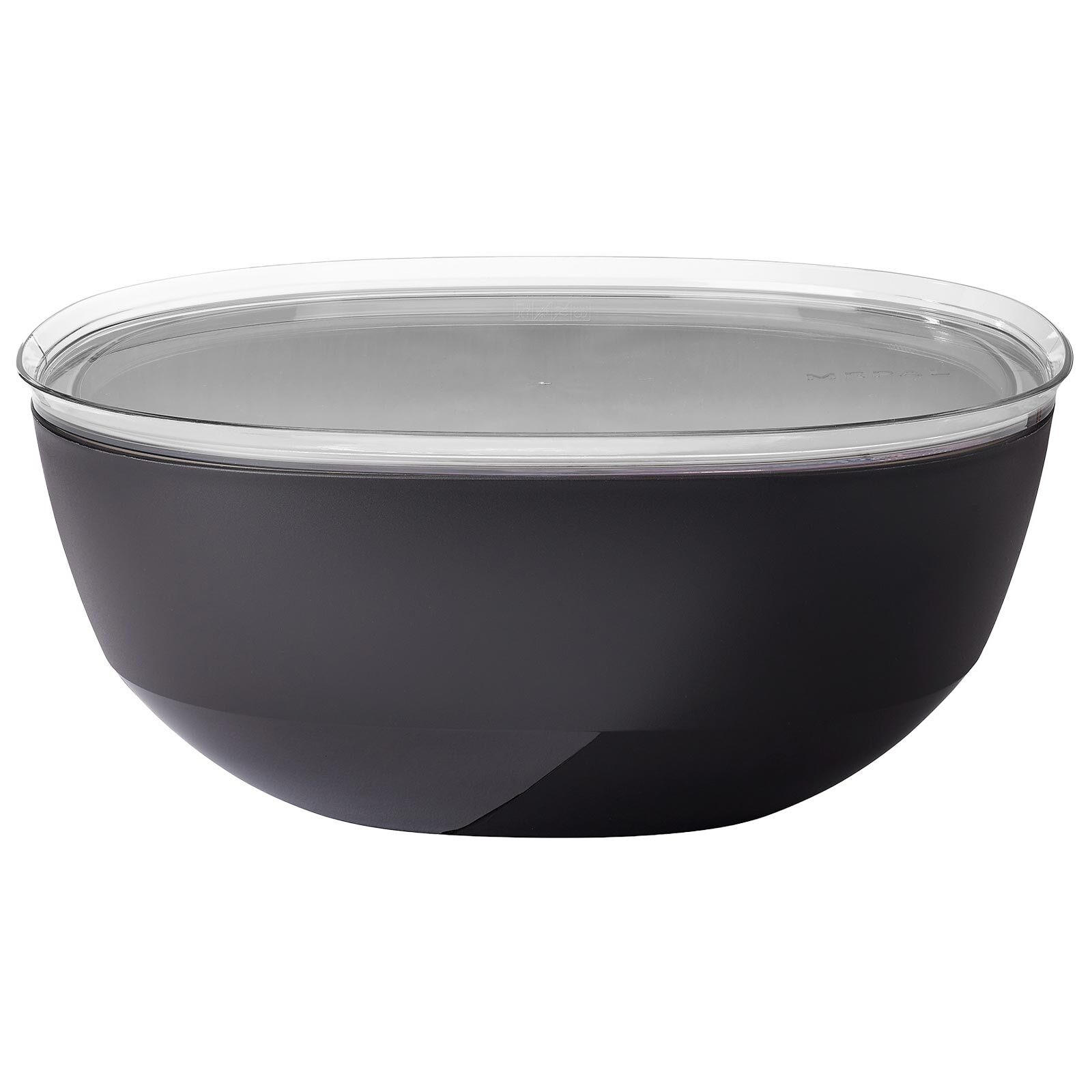 SERVIERSCHALE MIT DECKEL Silueta Nordic Black 5000 ml - Schwarz, Kunststoff (30.1cm) - Mepal