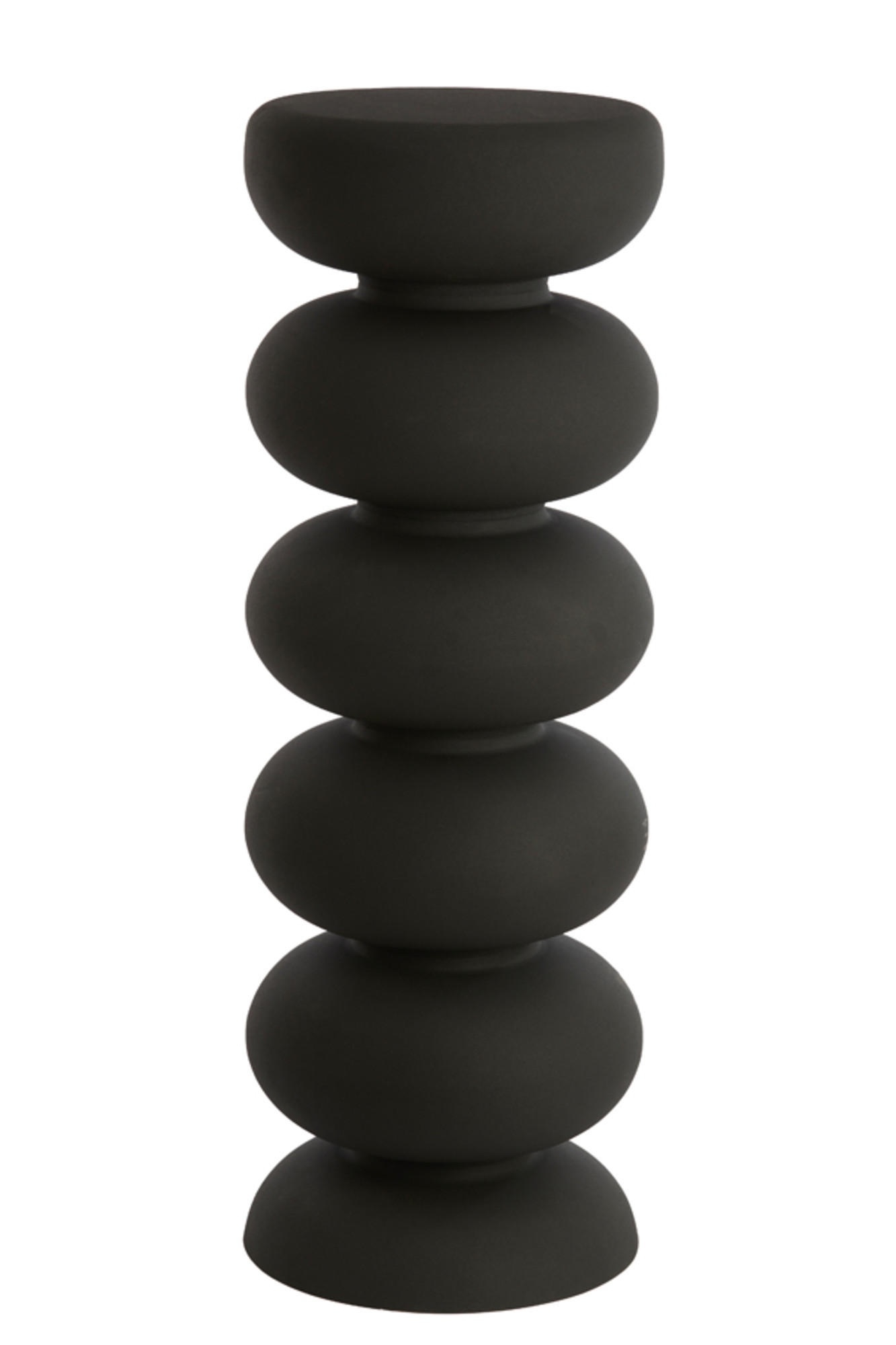 SÄULE Kobodo Schwarz Ø35/100 cm - Schwarz, Metall (35/35/100cm) - Light & Living