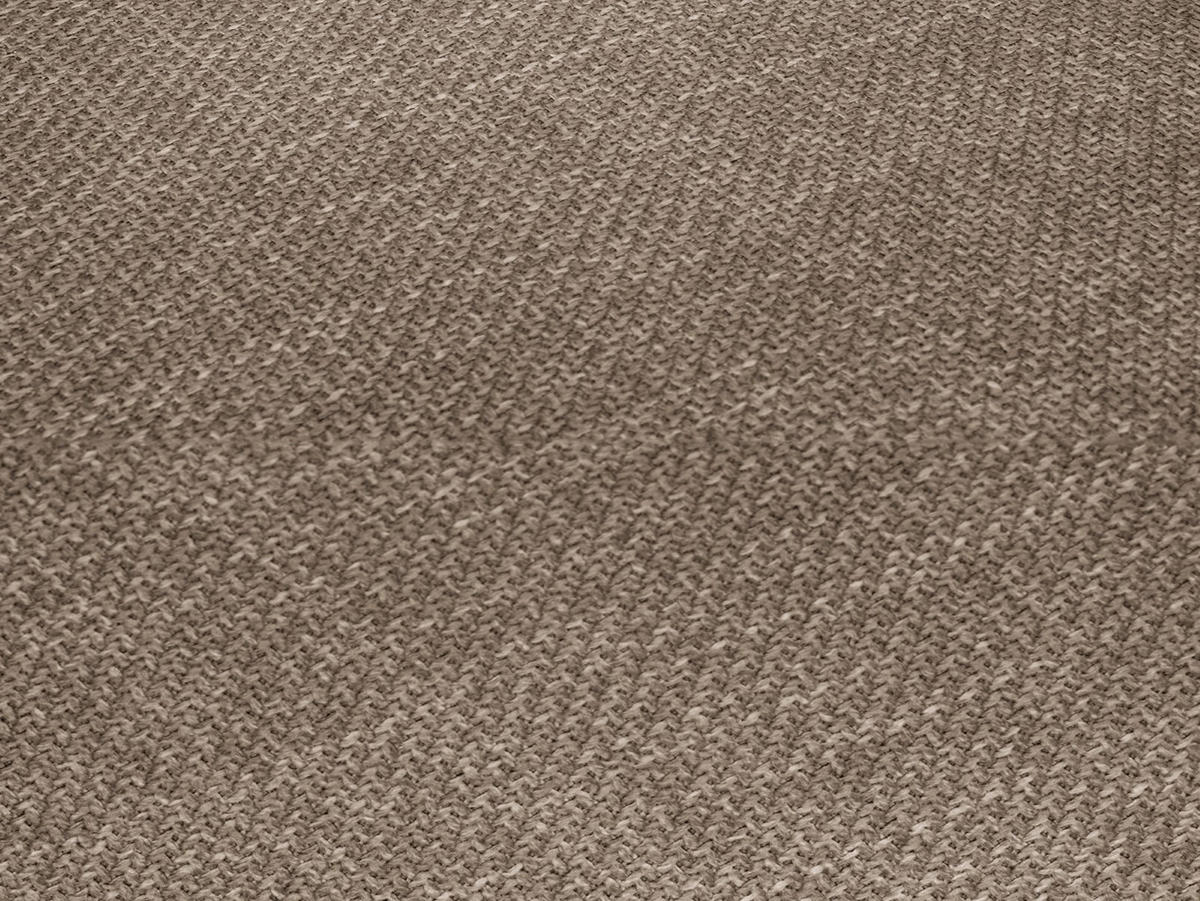 POUF Ruby aus strukturiertem Stoff dunkelbeige - Beige, Textil (93/40/93cm) - Micadoni