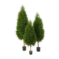 KUNSTBAUM Künstliche Zypresse - Pepe 120 cm - Grün, Kunststoff (120cm) - aplanta
