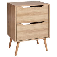 WASCHBECKENUNTERSCHRANK 60 cm Hellbraun Cariacica - Hellbraun, Holzwerkstoff (60/80/45cm) - Beliani