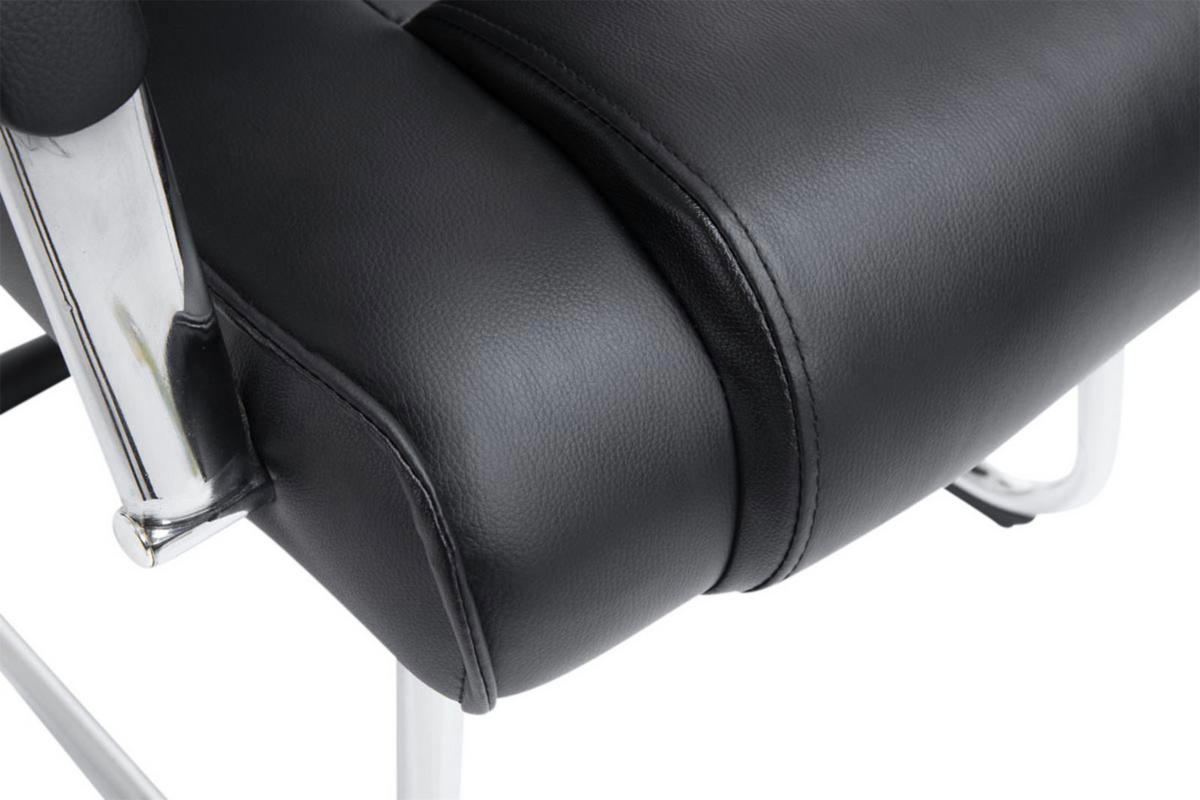 SCHWINGSTUHL 2er Set Lederlook schwarz - Schwarz, Textil/Metall (60/104/67cm) - CLP