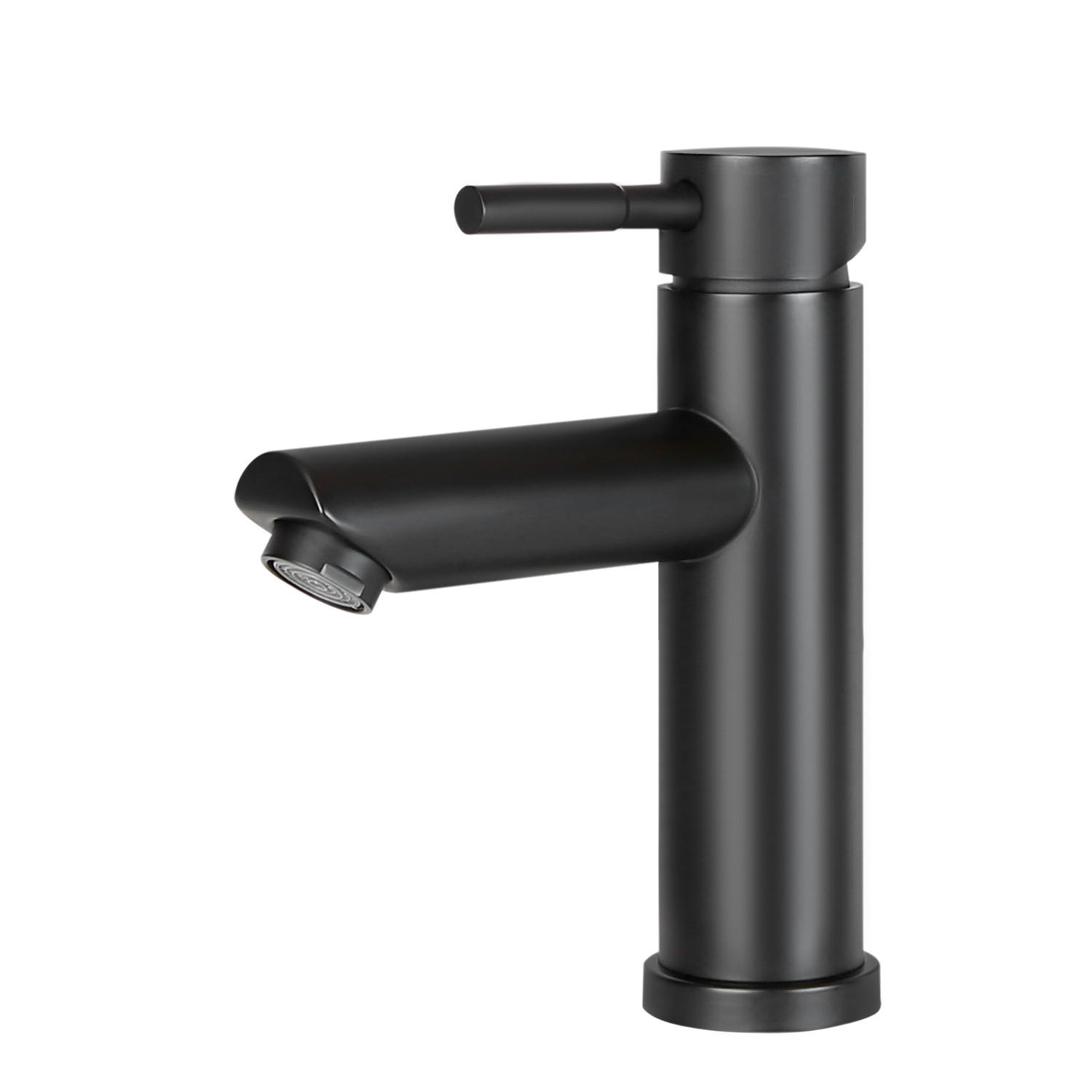 WASCHTISCHARMATUR Bachorw 14.6/4.6/17.4 cm - Schwarz, Metall (4.6/17.4/14.6cm) - ZMH