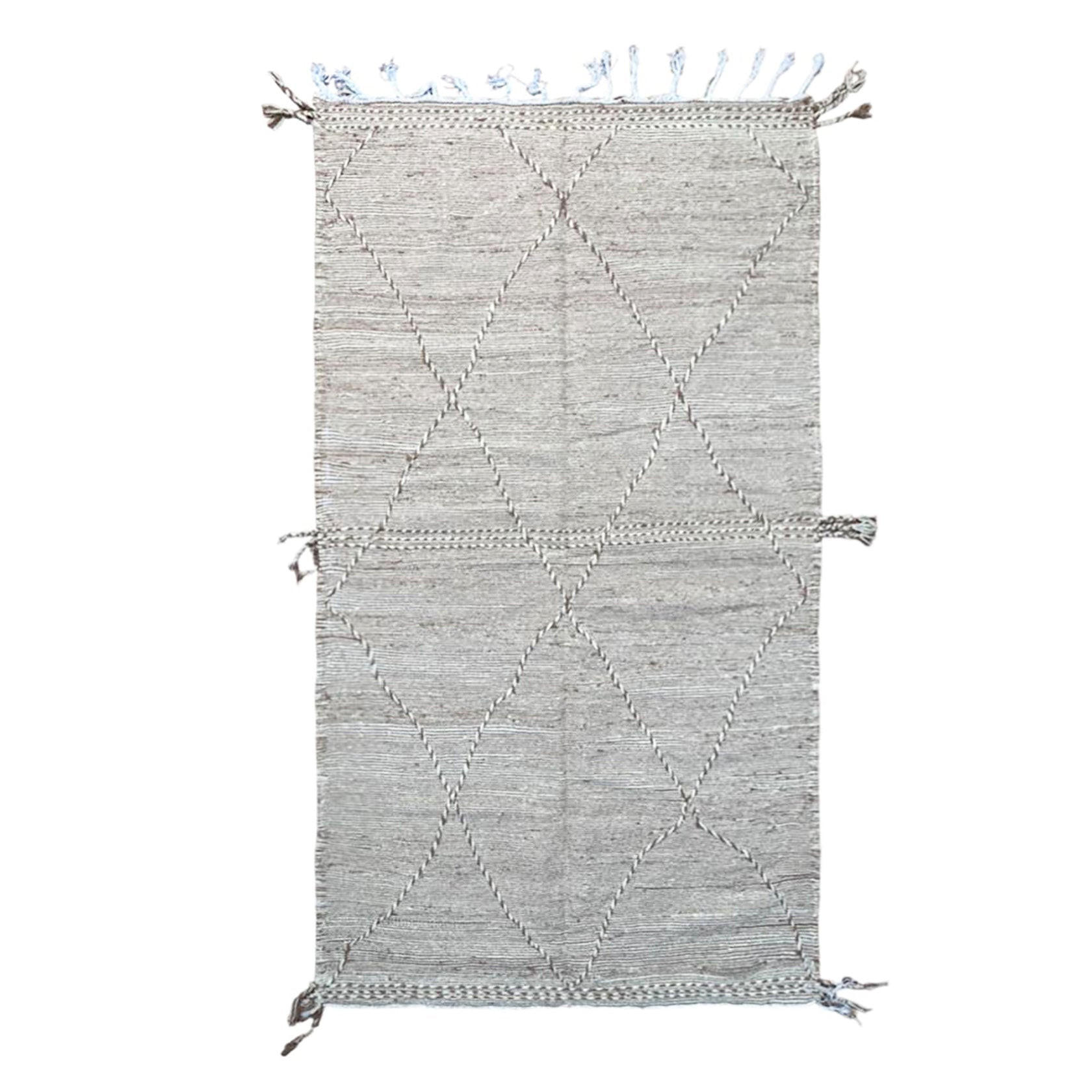 BERBERTEPPICH Kelim Marokko Wolle 200x 300 cm - Beige, Naturmaterialien (200/300cm) - AFK Living