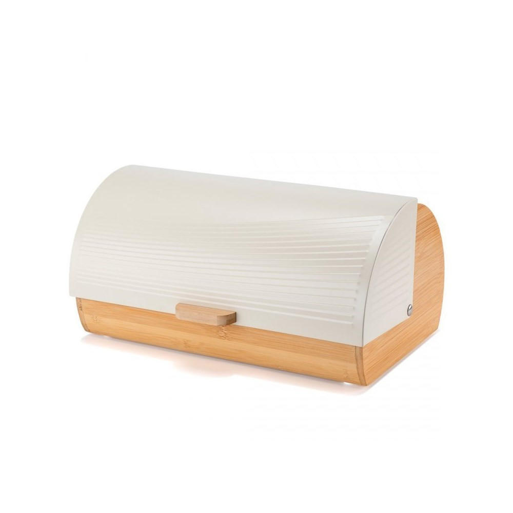 BROTKASTEN Weiß 38/25/19 cm E6078 - Weiß, Metall (25/19/38cm) - Elitehoff