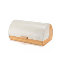 BROTKASTEN Weiß 38/25/19 cm E6078 - Weiß, Metall (25/19/38cm) - Elitehoff