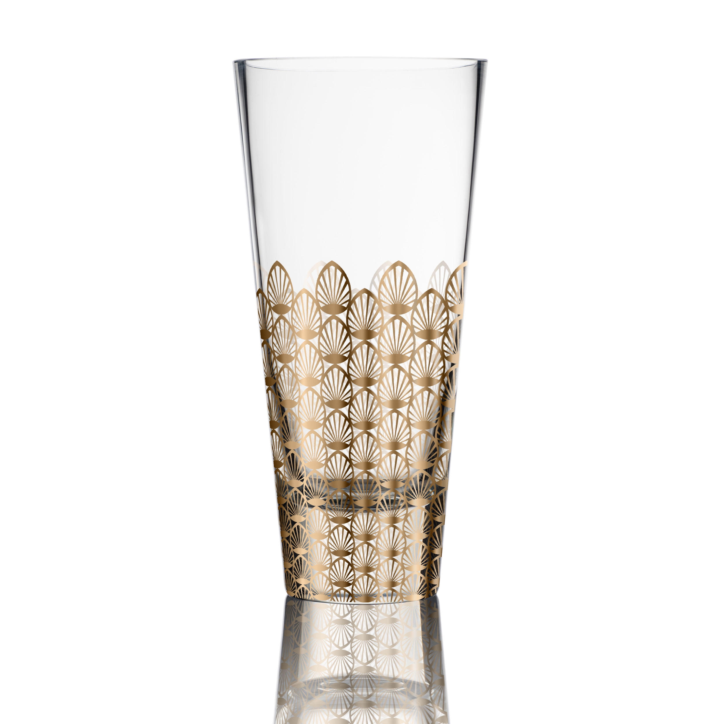VASE First Gold, Glas, Gold, 26 cm - Goldfarben, Glas (26cm) - Goebel