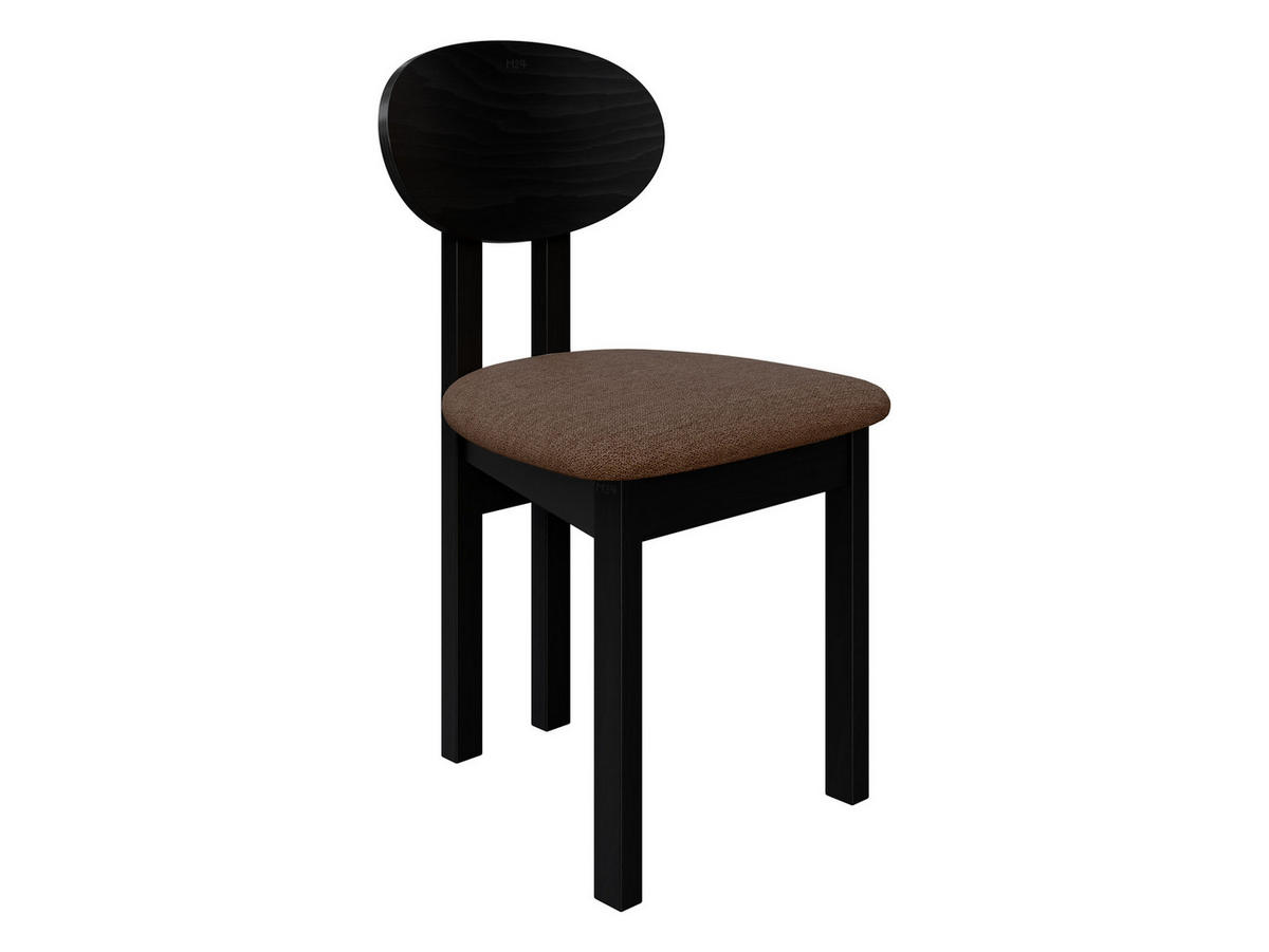 ESSZIMMERSTUHL Divo III - Schwarz/Braun, Holz/Textil (47/85/48cm) - MIRJAN24