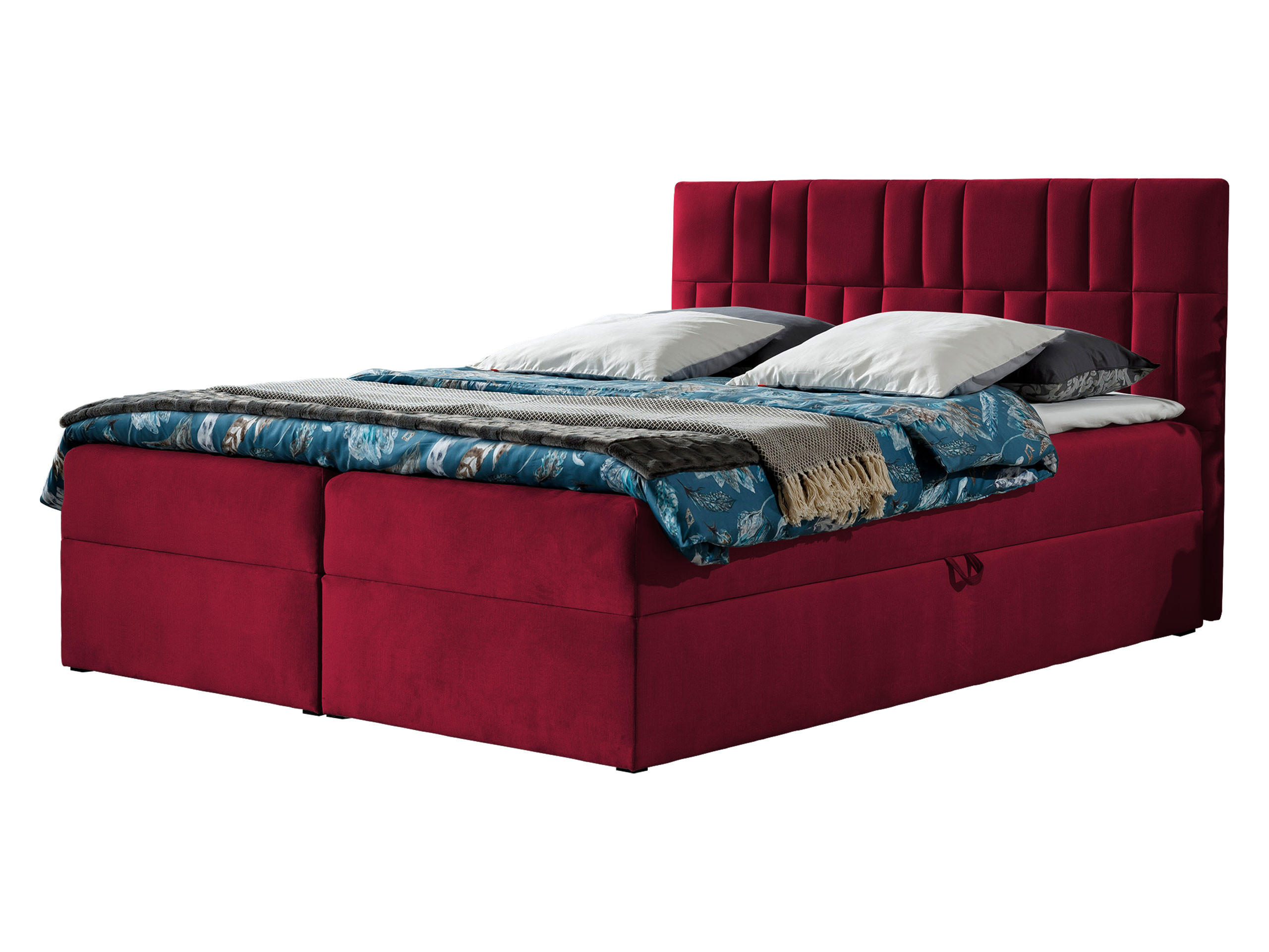 BOXBETT Top 3 - Rot, Holz (120/200cm) - MIRJAN24