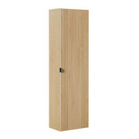 VISEĆI ORMARIĆ Mila Svijetlo hrastovo - smeđa, drvni materijal (40/140/25cm) - Petits-meubles