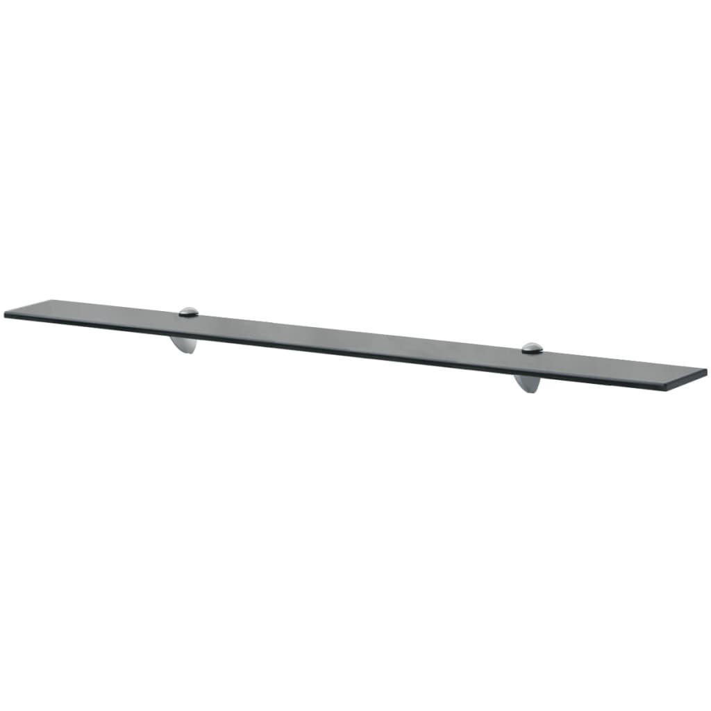 vidaXL Wandboard Schwarz 100x0.8x10 cm