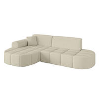 ECKSOFA Ottomane Links LIVO-L1 - 252x173x79,5 cm Beige - Beige, Holzwerkstoff/Textil (252/173cm) - ALTDECOR