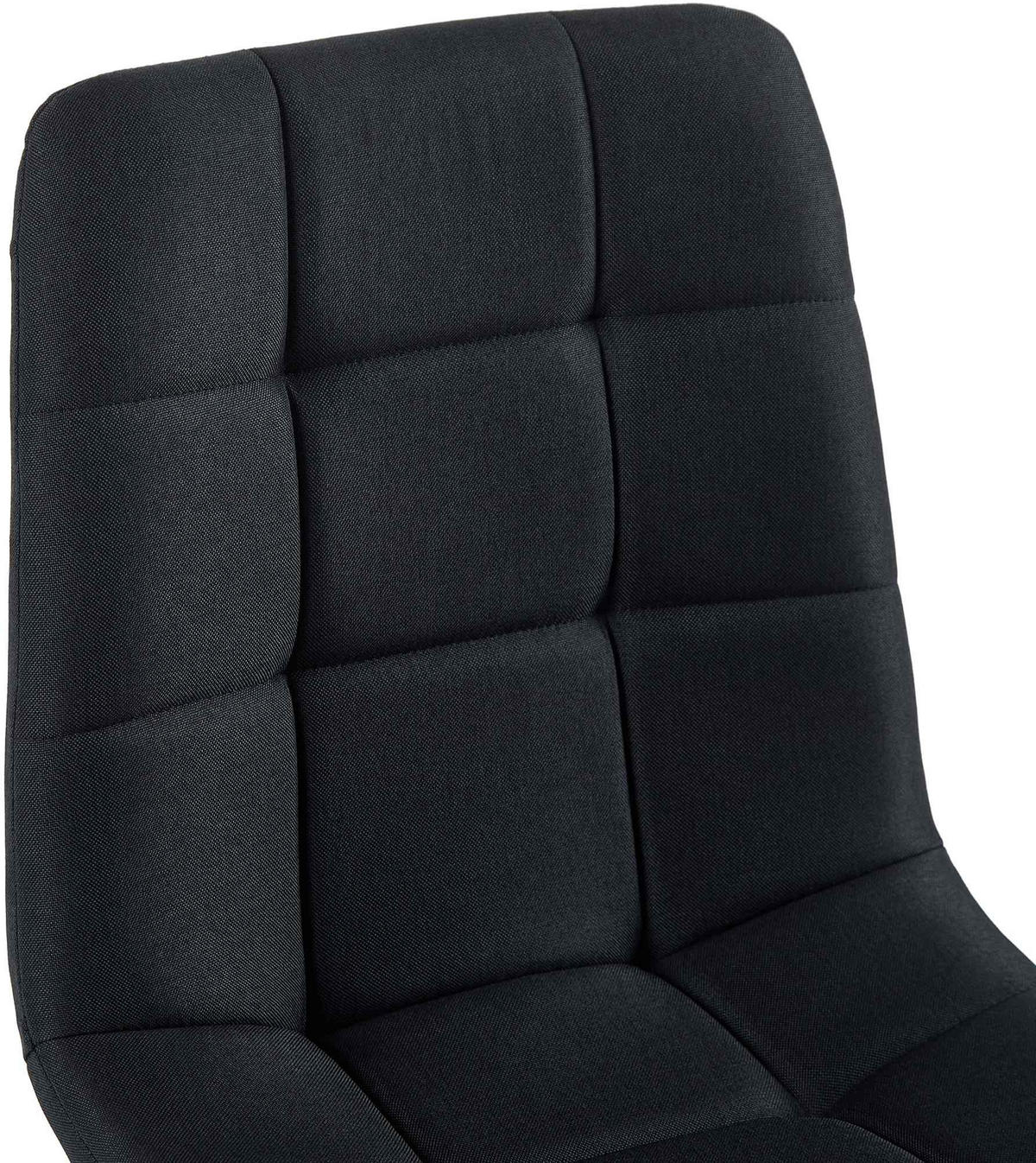 STUHL 2er Set Stoff Schwarz - Schwarz, Textil/Metall (45/84/55cm) - CLP