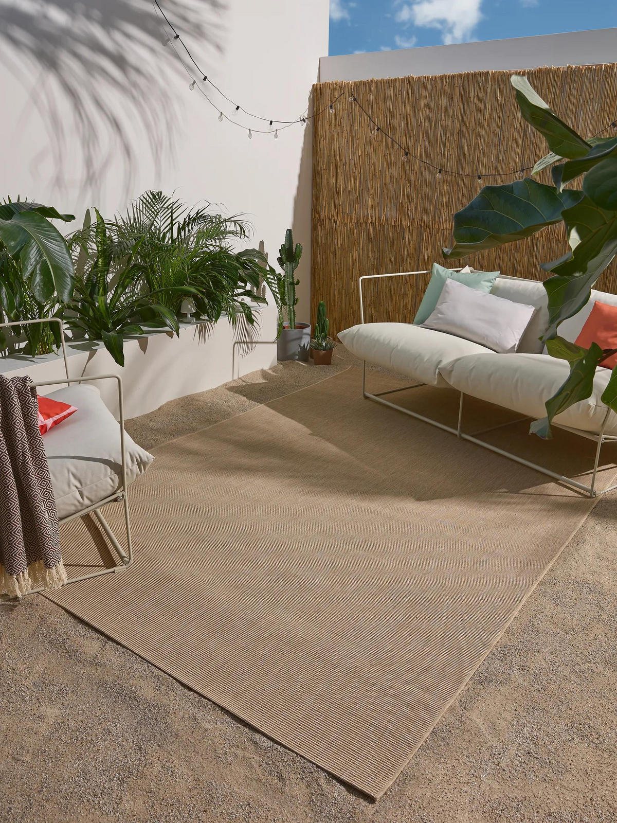 OUTDOORTEPPICH Metro Beige 120x170 cm - Beige, Textil (120/170cm) - benuta Nest